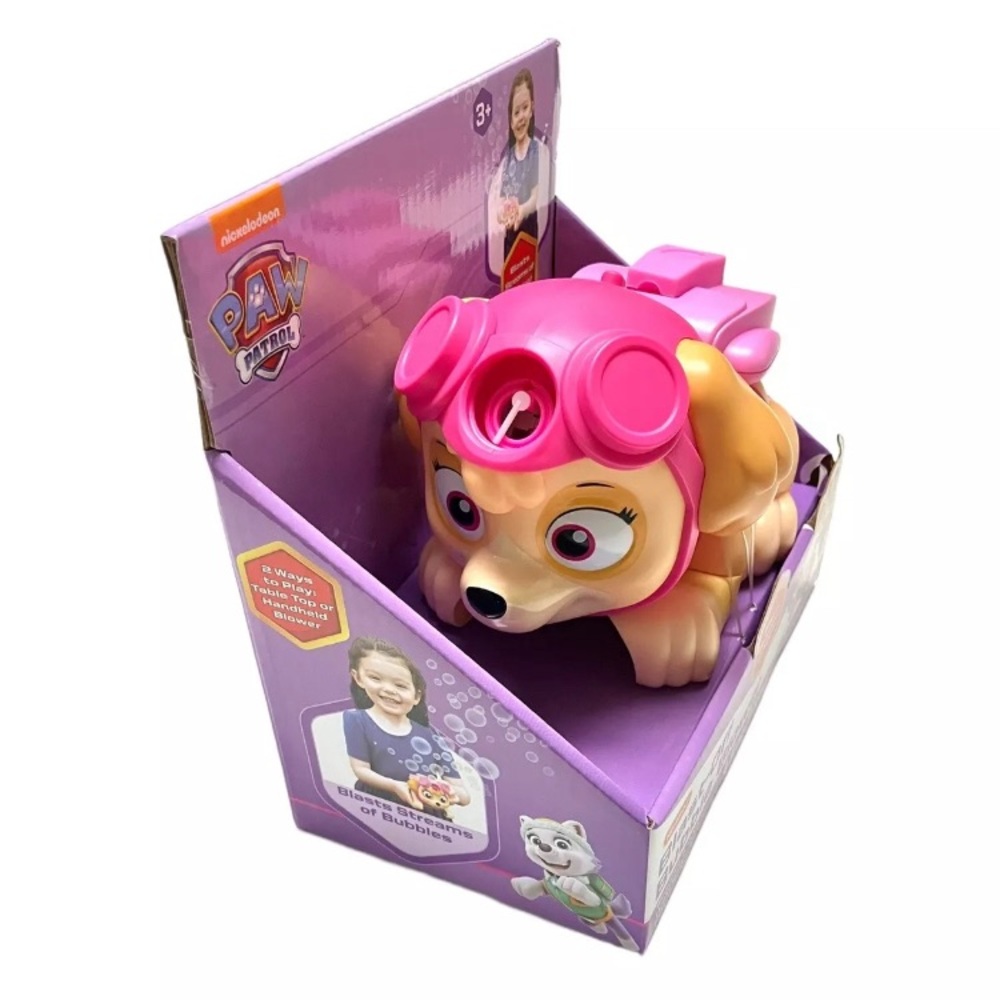 Bubble Machine Blower Paw Patrol Toy Skye Action Blast Off NEW Nickelodeon